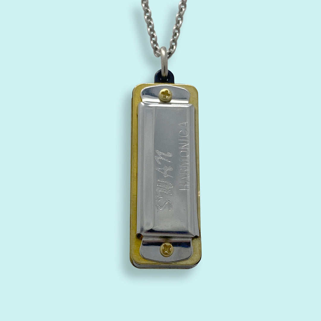 Harmonica Pendant Necklace- hotsell Sterling Silver Necklace