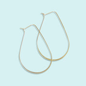 Oblong Hoop Earrings