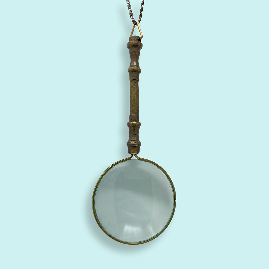 Ornate Magnifying Glass Necklace