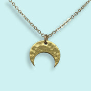 Hammered Moon Necklace