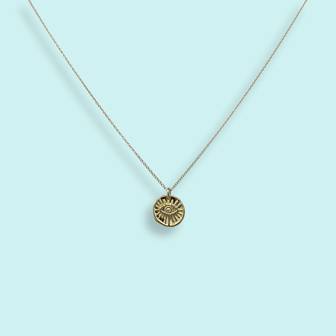 Evil Eye Medallion Necklace