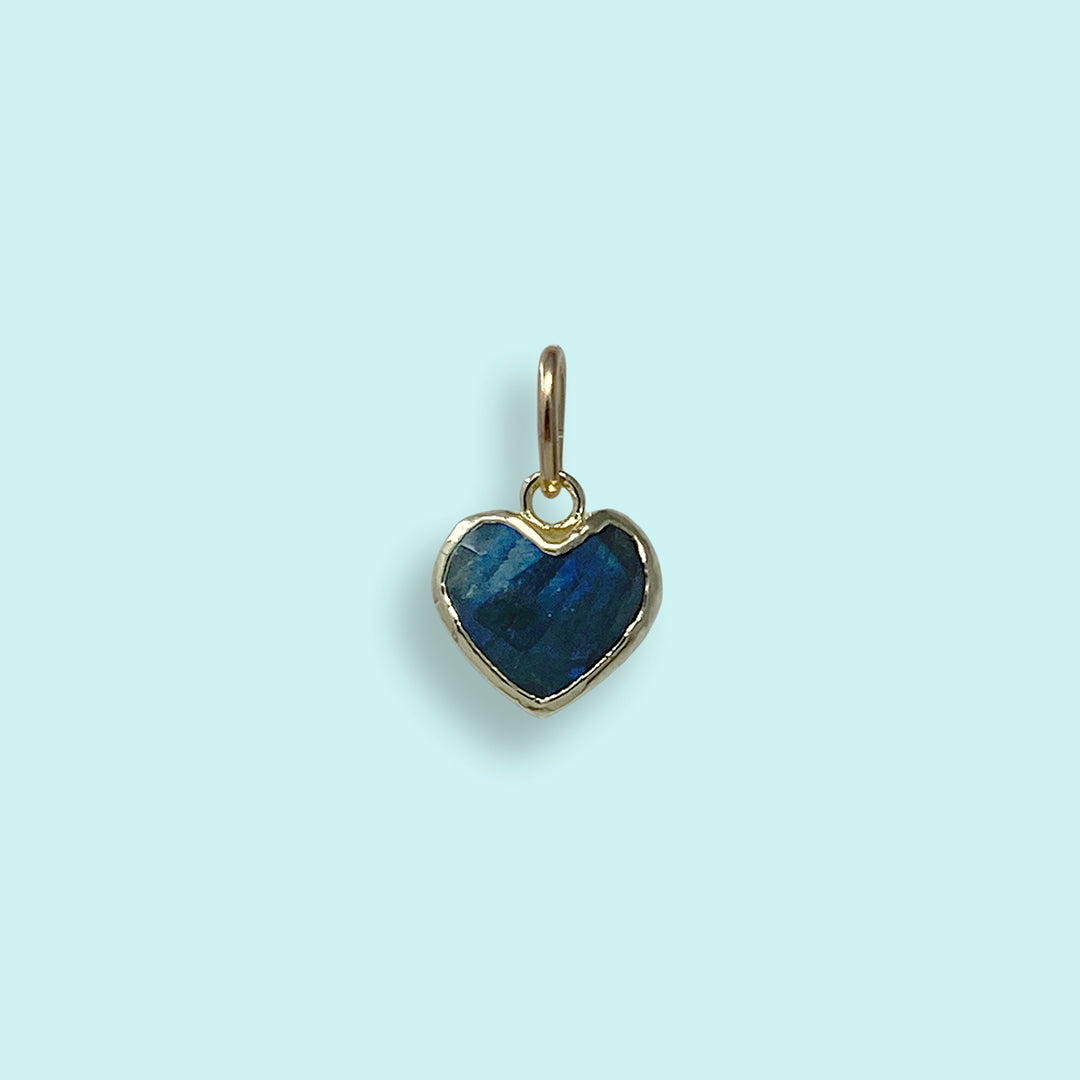 Heart of Stone Labradorite Charm