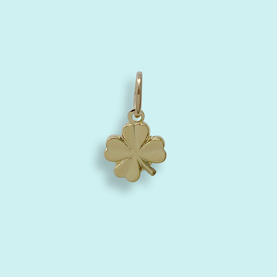 Gold Tiny Clover Charm