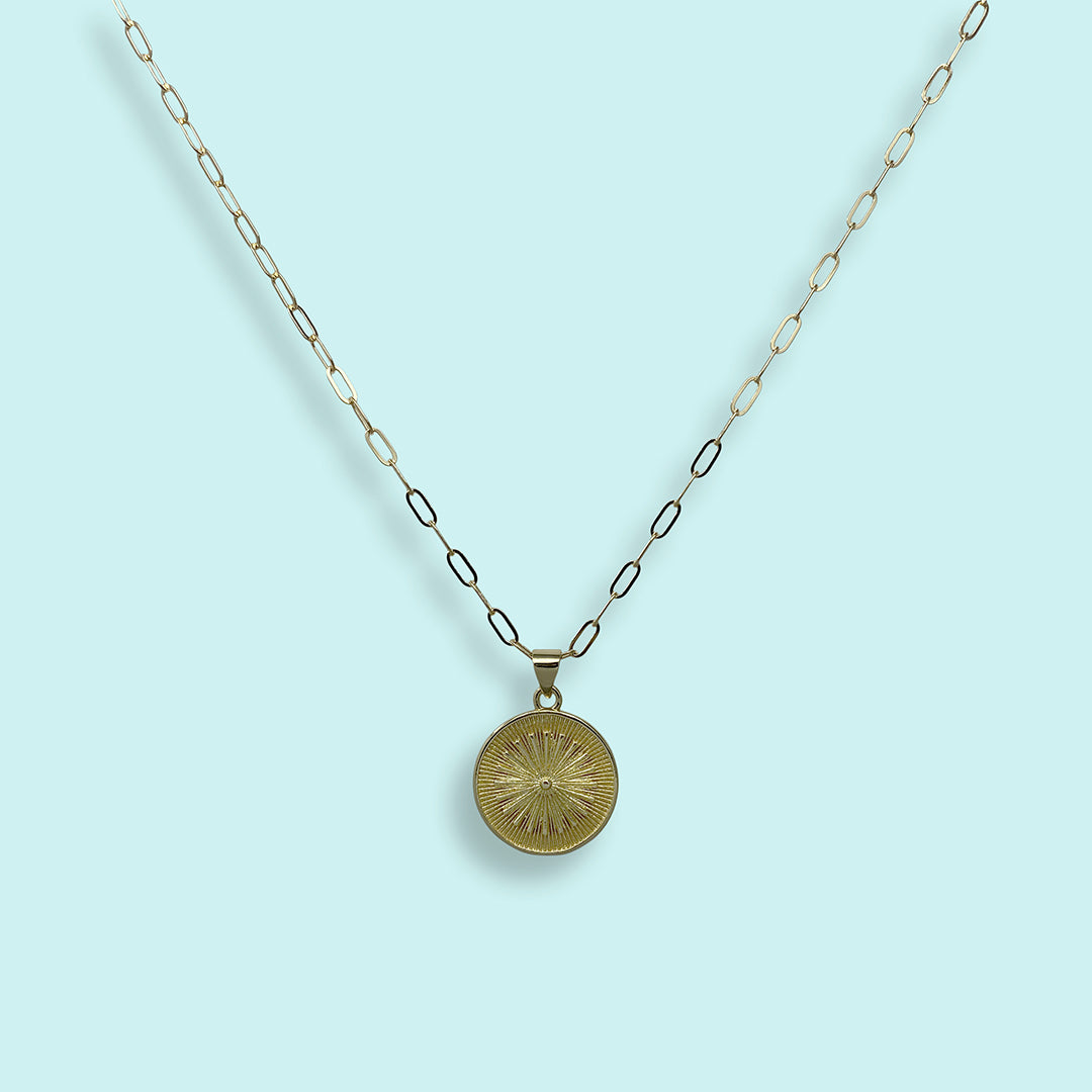 Sunburst Medallion Necklace