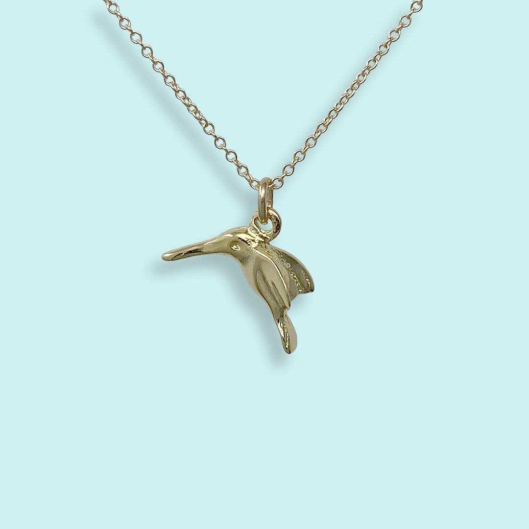 Gold Hummingbird Necklace