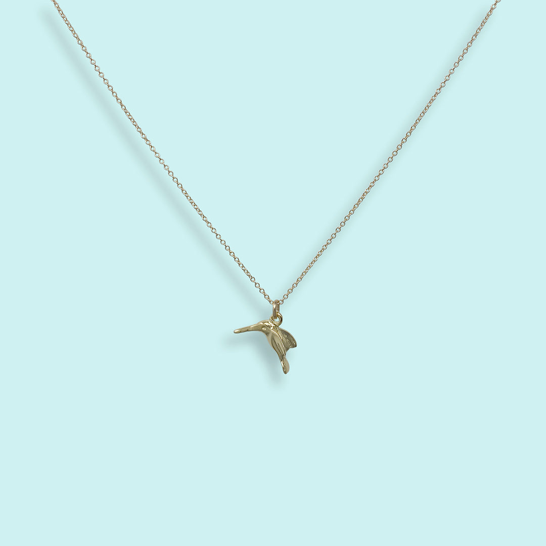 Gold Hummingbird Necklace