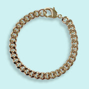 Gold Curb Chain Bracelet