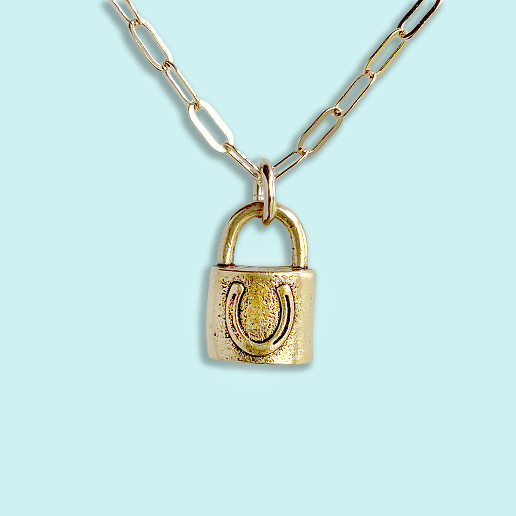 Love Lock Acrylic Necklace