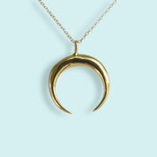 Gold Crescent Moon Necklace