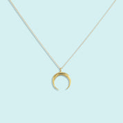 Gold Crescent Moon Necklace