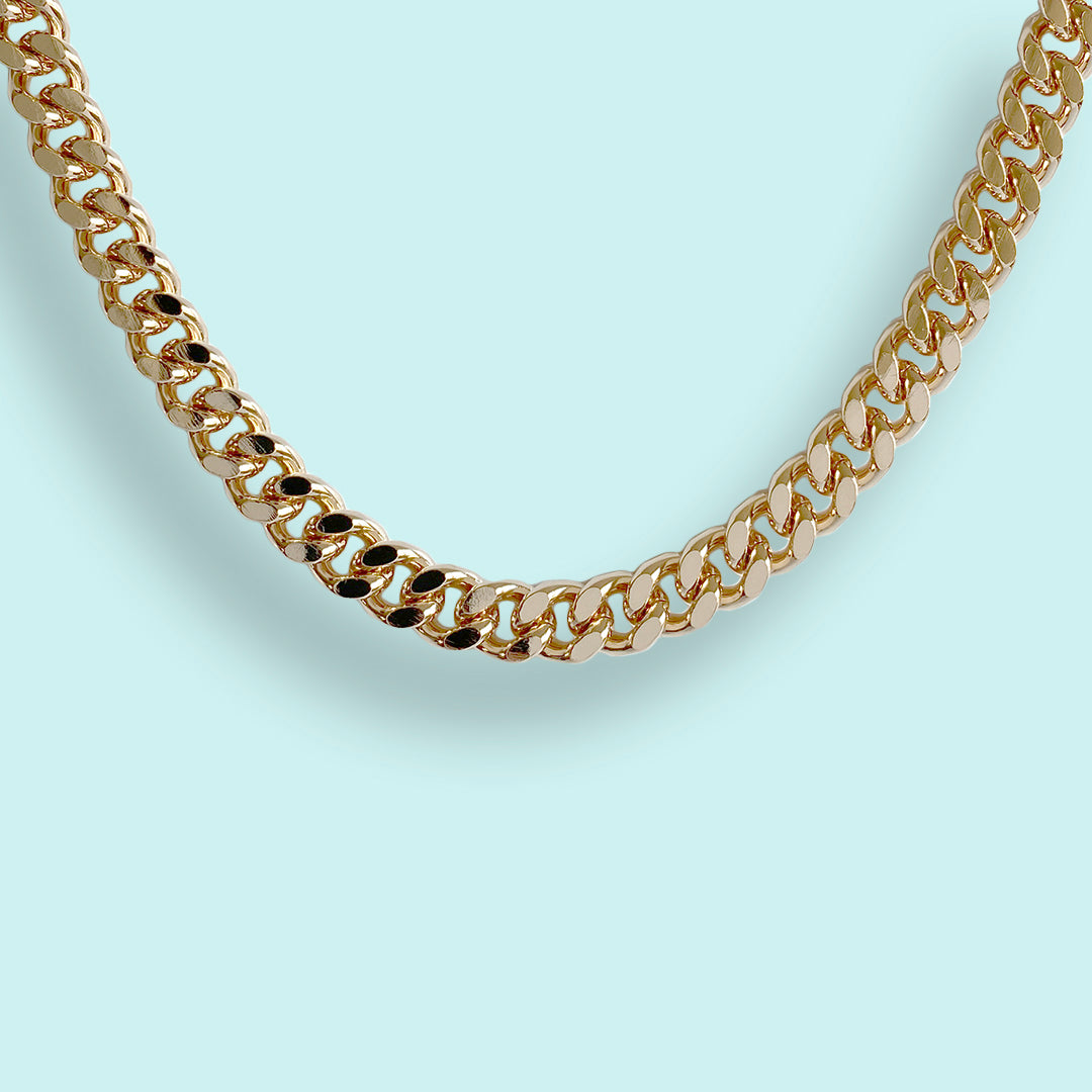 Gold Chain - Pave Curb Link Chain | Lirys Jewelry – Liry's Jewelry