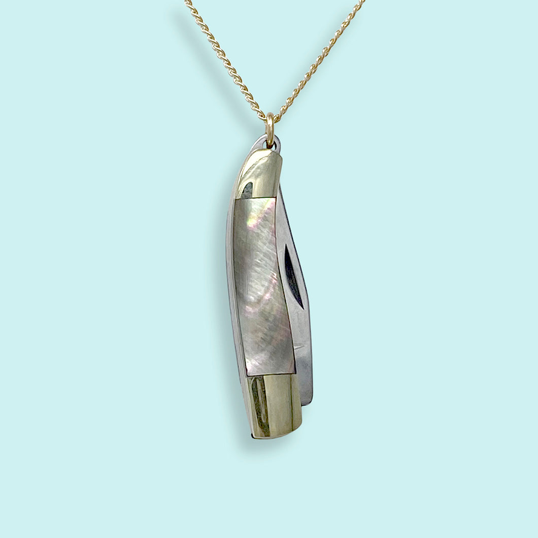 Willow Knife in Abalone Necklace – Ornamental Things